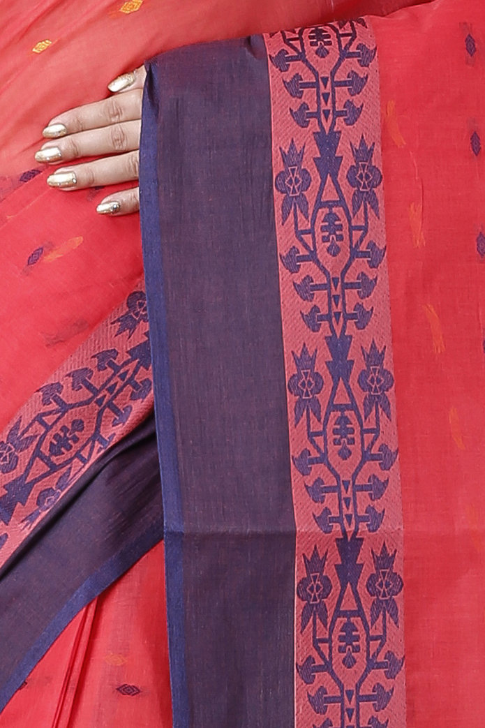 Maroon Pure Cotton Apurva Tant Saree (1060)